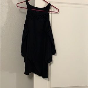 Torrid black cold shoulder blouse